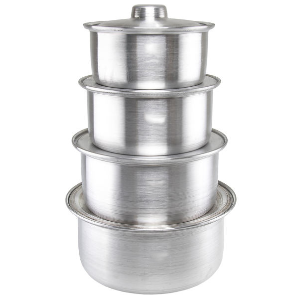 8-Piece Non-Stick Aluminum Cookware Set – Everyday Kitchen Pots for Boiling & Simmering