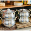 8‑Piece-Hammered-Aluminum-Stock-Pot-Set-–-Dual-Metal-Handle-Pots-for-Everyday-Cooking-2