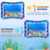 Inflatable Baby Aquarium Water Play Mat – Nemo Ocean Sensory Tummy Time Pad with Floating Sea Shapes