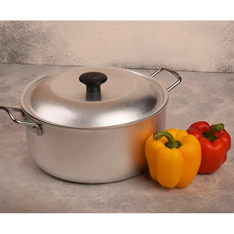 Aluminum Cooking Pot – 16 cm Classic Cookware with Durable Metal Handles