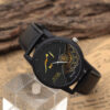 Amir Analog Watch with Unique Mandala Pattern – Black Dial and Comfortable Faux Leather Strap3