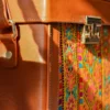 Balochi Embroidery Persian Leather Shoulder Bag – Elegant Velvet Design for Special Occasions4