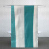 Blue Stripes Pattern Waterproof Shower Curtain for Bathtub & Shower (2)