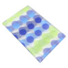 Blue and Green Geometric Dot Pattern Shower Curtain (2)