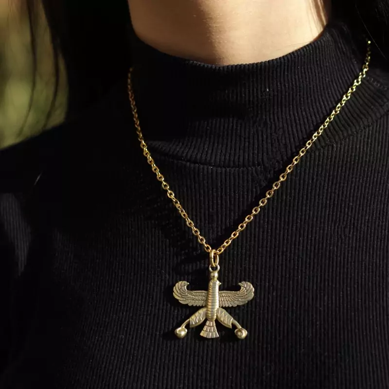 Bronze Shahbaz Heritage Necklace – Proud Symbol of Cyrus and Achaemenid Culture