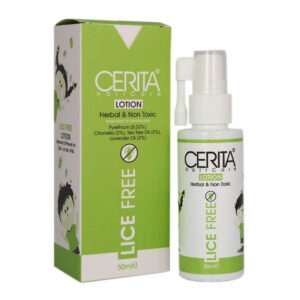 Cerita Lice-Free Anti-Lice Lotion, Fast-Acting Head Lice Treatment for Adults & Kids , 50 ml (x2)