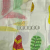 Colorful Feathers Pattern Waterproof Shower Curtain with White Background – Includes Hooks (4)