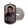 Commemorative Dog Tag of Shahid Ebrahim Hadi with Steel Chain – Custom Back Engraving (1)