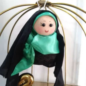 Handmade Arba’in Fabric Higab Doll – Islamic Gift Pendant for Bag, Car & Nazri (Pack of 3)
