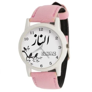 Women’s Floral Boho Fabric Tie Scarf Watch – Persian Calligraphy Hich