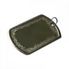 Engraved Dog Tag with “Wa In Yakad” Verse and Islamic Motif Border on Stainless Steel Necklace (2)