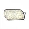 Engraved Dog Tag with “Wa In Yakad” Verse and Islamic Motif Border on Stainless Steel Necklace (3)
