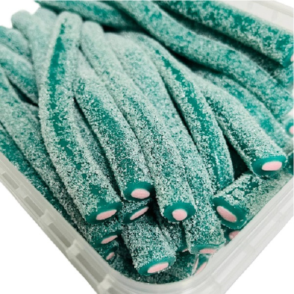 Marabo Halal Gummy Candy – Blueberry Flavour, Sugar-Coated Pencil Candy (900g)