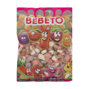 Halal Gummy Candy in Ice Cream Cone Shape – Bebeto 1000g Colorful for Parties, Sharing, and Sweet Snacking