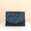 Hand-Painted Fabric Handbag with Floral Design – Adjustable Strap with Two Internal Pockets, Perfect for Gifting Loved Ones