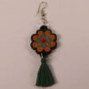 Handmade-Wooden-Asymmetric-Earrings-–-Stud-Hook-Floral-Mandala-Design-4