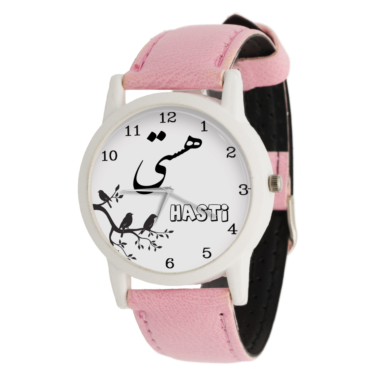 Hasti Women’s Analog Watch – Minimalist Pink Design