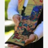 Luxurious-Four-Season-Silk-Velvet-Scarf-Featuring-Shahnameh-Legends-–-Traditional-Persian-Calligraphy-and-Timeless-Design-for-Men1