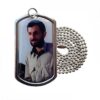 Martyr Mahdi Bakeri Commemorative Dog Tag with Stainless Steel Chain – Custom Engraving on Back (2)