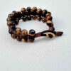 Mens-Double-Row-Tigers-Eye-Bracelet-with-Natural-Leather-Band-and-Golden-Brass-Button-–-Medium-Size-3