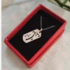 Military-Inspired Stainless Steel Pendant of Ya Ruqayyah (AS) with CNC Engraving (2)