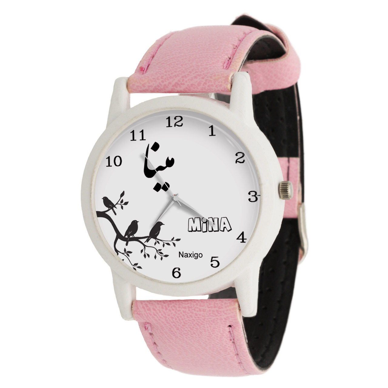 Mina Women’s Daily Analog Watch with Floral Dial Design and Lightweight Comfortable Fit