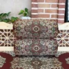 Pair of Round Termeh “Behesht” Backrest Pillows – Traditional Style (3)