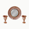 Persian-Hammered-Copper-Mirror-Candle-Holder-Set-–-3‑Piece-Decorative-Home-Decor-1