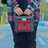 Persian Leather Shoulder Bag with Balochi Embroidery – Elegant Ethnic Design for Special Occasions2