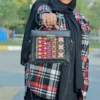 Persian Leather Shoulder Bag with Floral Embroidery – Elegant and Practical Daily Accessory1
