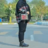 Persian Leather Shoulder Bag with Floral Embroidery – Elegant and Practical Daily Accessory3