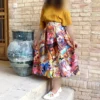 Pleated-Midi-Satin-Skirt-with-Illustrated-Shahnameh-Panels-and-Nastaliq-Poetry-2