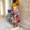 Pleated-Midi-Satin-Skirt-with-Illustrated-Shahnameh-Panels-and-Nastaliq-Poetry-3