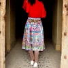 Pleated-Midi-Satin-Skirt-with-Shirazi-Floral-Tile-Motifs-in-Pastel-Harmony-2