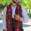 Premium-Four-Season-Silk-Velvet-Scarf-with-Paisley-Red-Pattern-–-Unisex-Elegant-and-Versatile-for-Every-Occasion