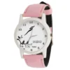 Sahar-Womens-Analog-Watch-–-Pink-Dial-Lightweight-Plastic-Case-Faux-Leather-Strap-Elegant-Everyday-Wear