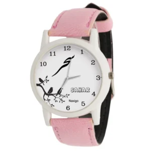 Women’s Floral Bohemian Fabric Tie Scarf Watch – Persian Calligraphy Hich