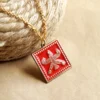 Shahbaz Flag Bronze Necklace – Symbol of Achaemenid Strength and Legacy, Perfect for Heritage Jewelry lovers