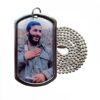 Shahid Ebrahim Hemmat Memorial Steel Dog Tag Necklace with Custom Back Engraving (1)