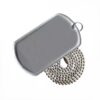 Shahid Mostafa Chamran Commemorative Dog Tag with Stainless Steel Chain – Custom Back Engraving (1)