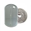 Stainless Steel Military-Style Necklace and Dog Tag with Custom Engraving (1)