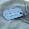 Stainless Steel Military-Style Necklace and Dog Tag with Custom Engraving (5)