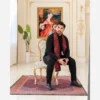 Traditional-Iranian-Mens-Red-Silk-Velvet-Scarf-with-Floral-and-Paisley-Persian-Pattern-–-Four-Season-Design1
