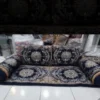 Traditional Persian Floor Cushion Set – 5-Piece Shahneshin with Mattress, 2 Square & 2 Round Pillows (1)