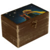 Wooden Handcrafted Gift Box with The Little Prince Pattern (2)