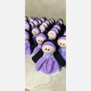 10-Piece Pack of Modest Cloth Dolls with Chador – Hijabi Figures for Arba’in Moakab Gifts & Religious Keepsake