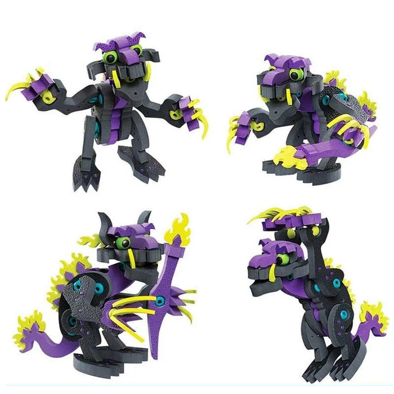 3D Foam Puzzle – Dragon Design – Washable & Unbreakable Educational Toy