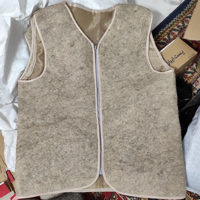 100% Natural Camel Wool Vest – Thermal Warmth for Body Comfort, Joint & Muscle Support