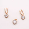 Half‑Set-of-Earrings-Pendant-Necklace-with-Crystal-Heart-Design-in-Gold‑Tone-Steel-1