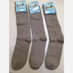 Premium Camel Wool Long Socks – Thermal High-Calf Wear for Men & Women, 3-Pair Pack